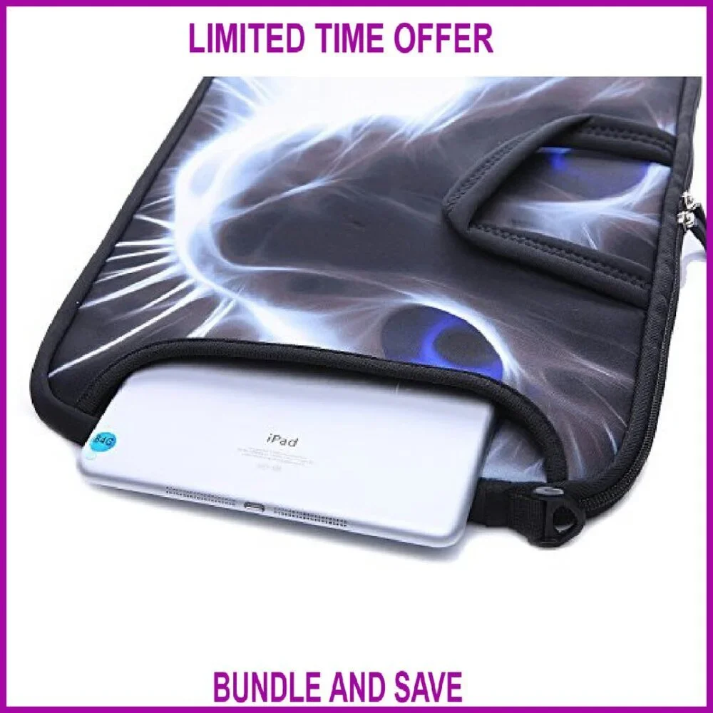 14 Inch Neoprene Laptop Sleeve with Adjustable Shoulder Strap
